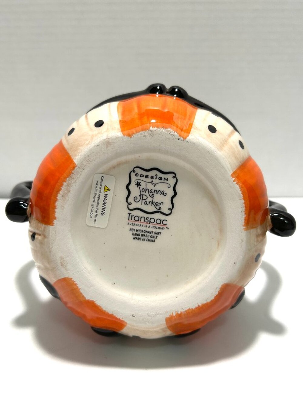 NWT Rare Johanna Parker Halloween Spider Double Handle Mug - Picture 6 of 6